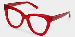 Yaser Red Cat eye Glasses2