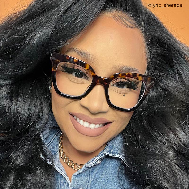 Meka Square Two-Tone Glasses | ZEELOOL UK7