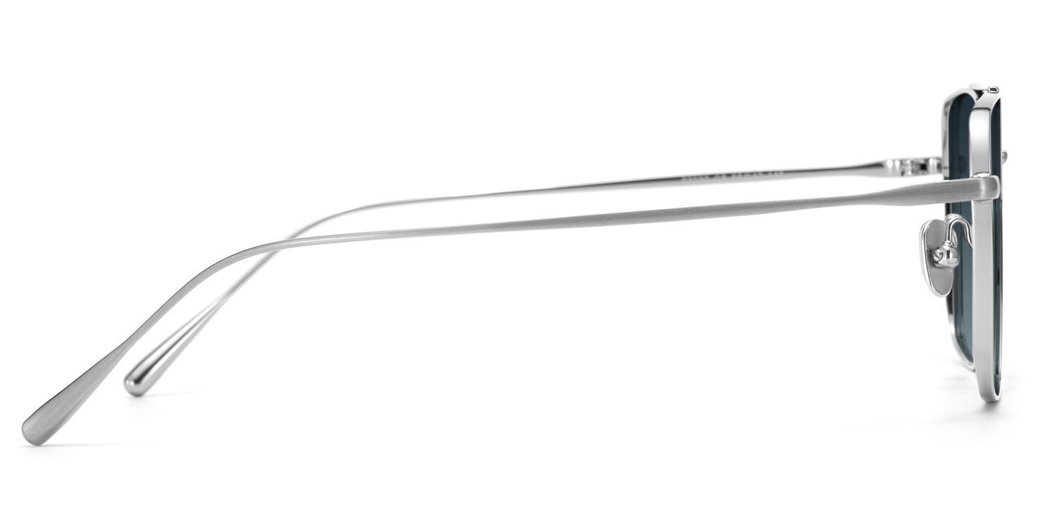 Jensen Eyeglasses in Aviator Sliver Frame | ZEELOOL UK3