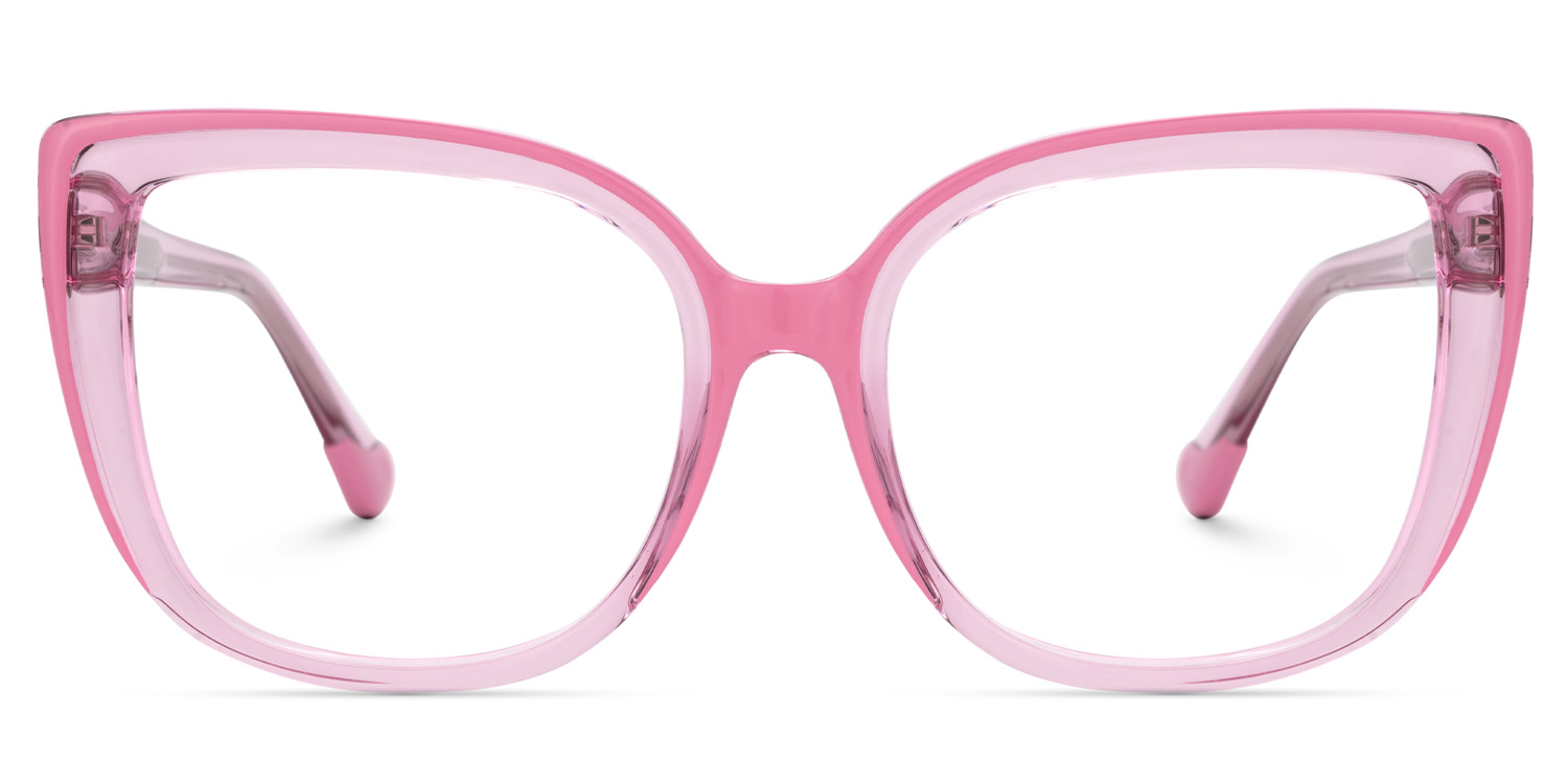 Cateye Pink Frame Blue Light Blocking Glasses0