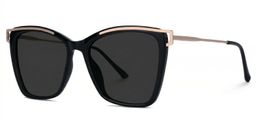 Krystle Square Black Glasses1