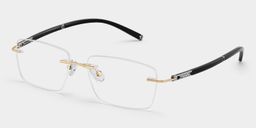 Adeline Rectangle Gold Glasses2