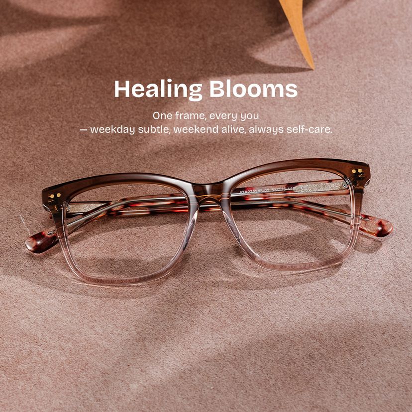 Layla Brown Square Glasses