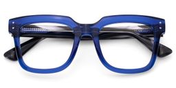 Liizbeett Square Blue Glasses3