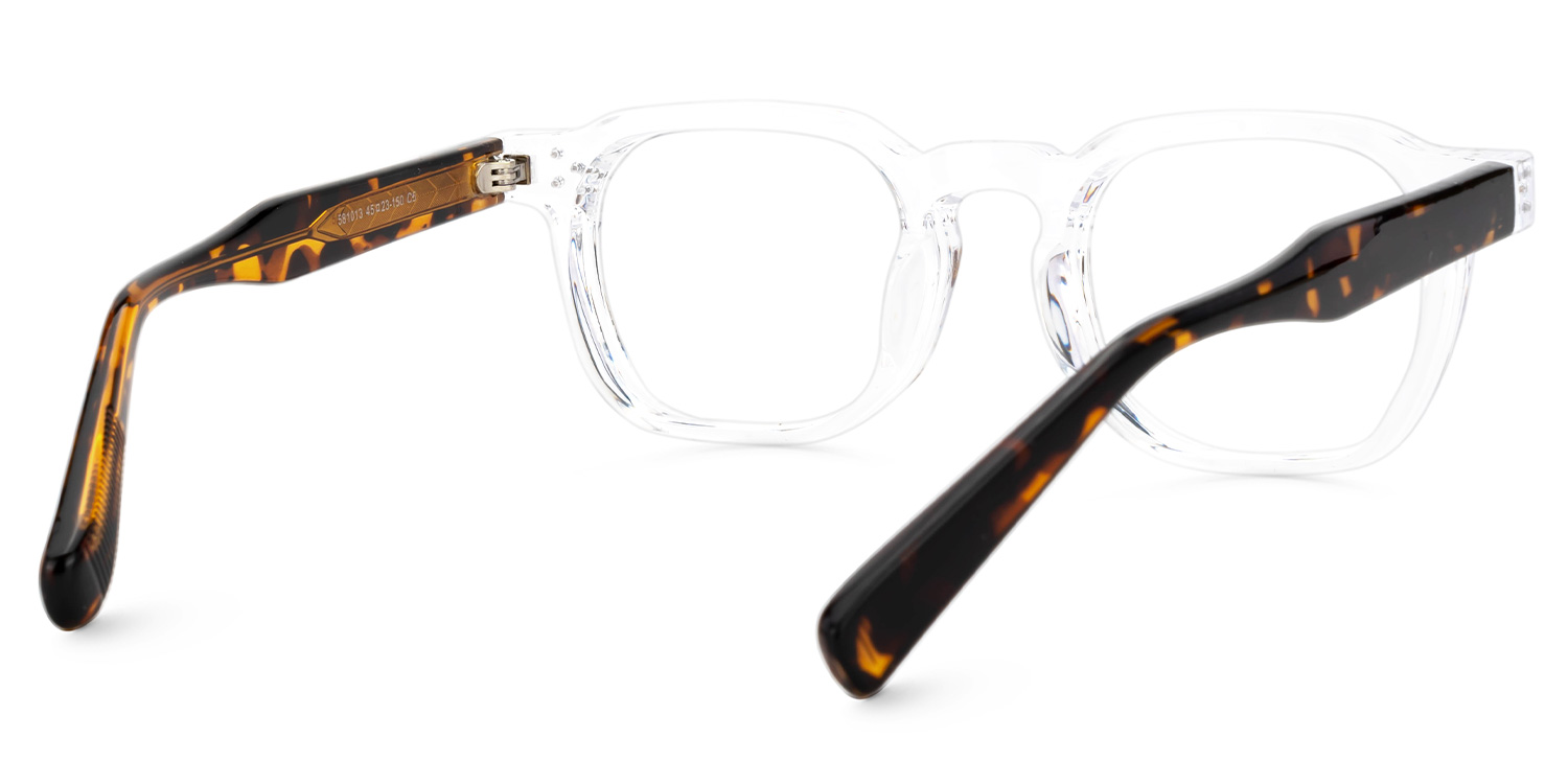 Moaya Eyeglasses in Square Crystal Frame | ZEELOOL UK3