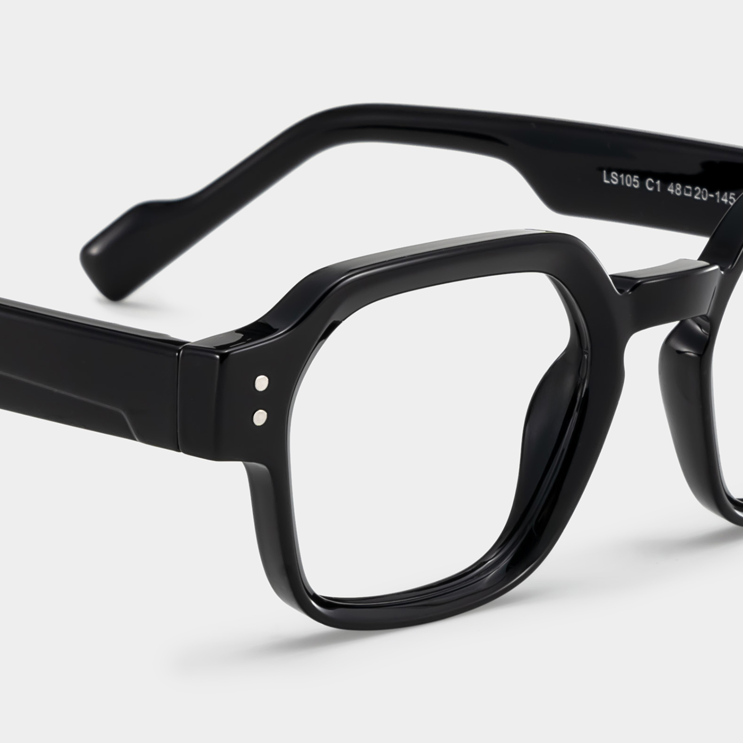 Joy Geometric Black Glasses4
