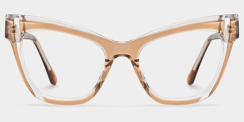 Saucie Cateye Brown Glasses