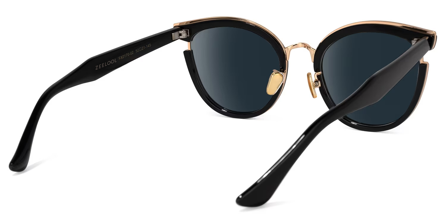 Laraine Cat Eye Black Sunglasses | ZEELOOL UK3