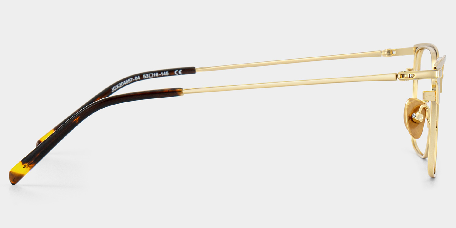 Maxwell Browline Gold Glasses3