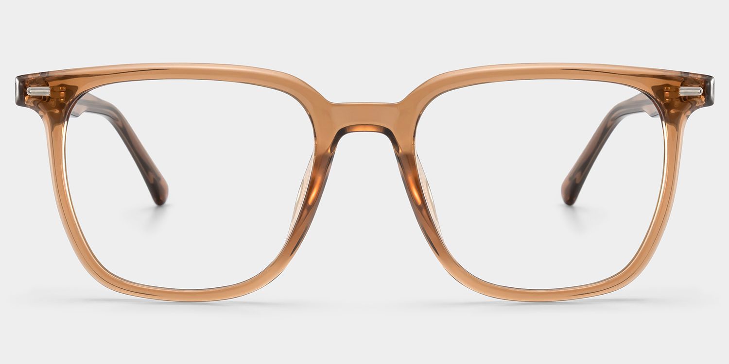 Jude Light Brown Square Glasses Frames for Women | ZEELOOL0