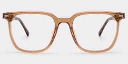 Jude Light Brown Square Glasses1