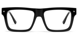 Trent Rectangle Black Glasses1