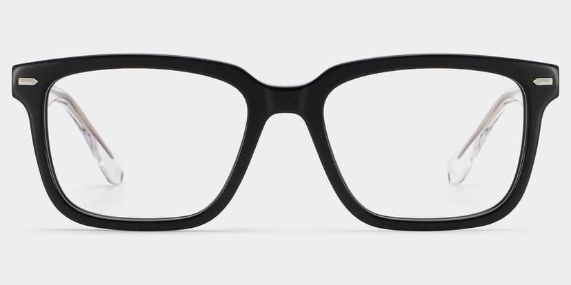 George Rectangle Black Glasses