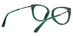 Dalton Cat Eye Dark Green Glasses4