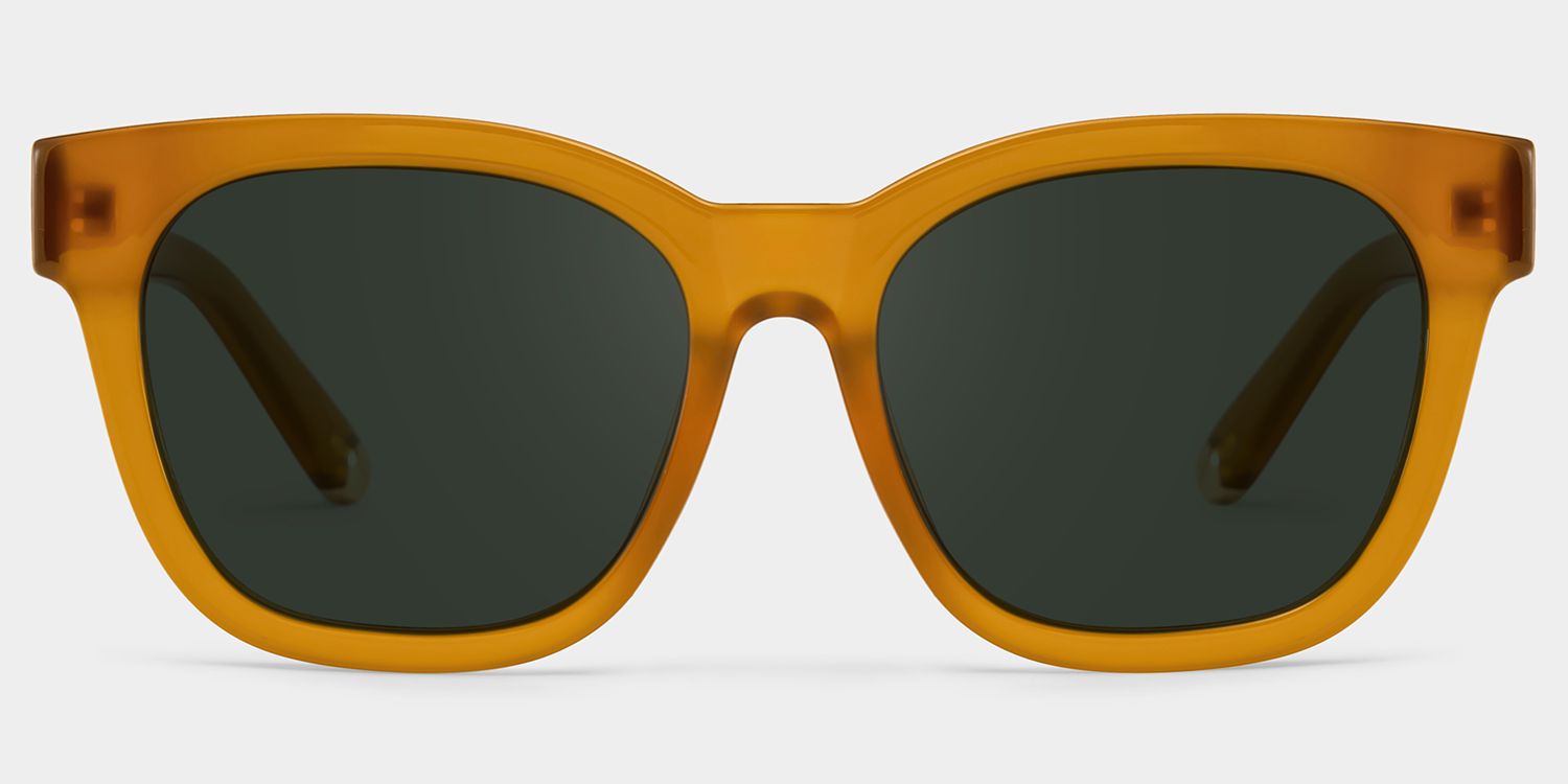 Azul beige Frame Polarized Sunglasses with square Style Online | ZEELOOL UK0