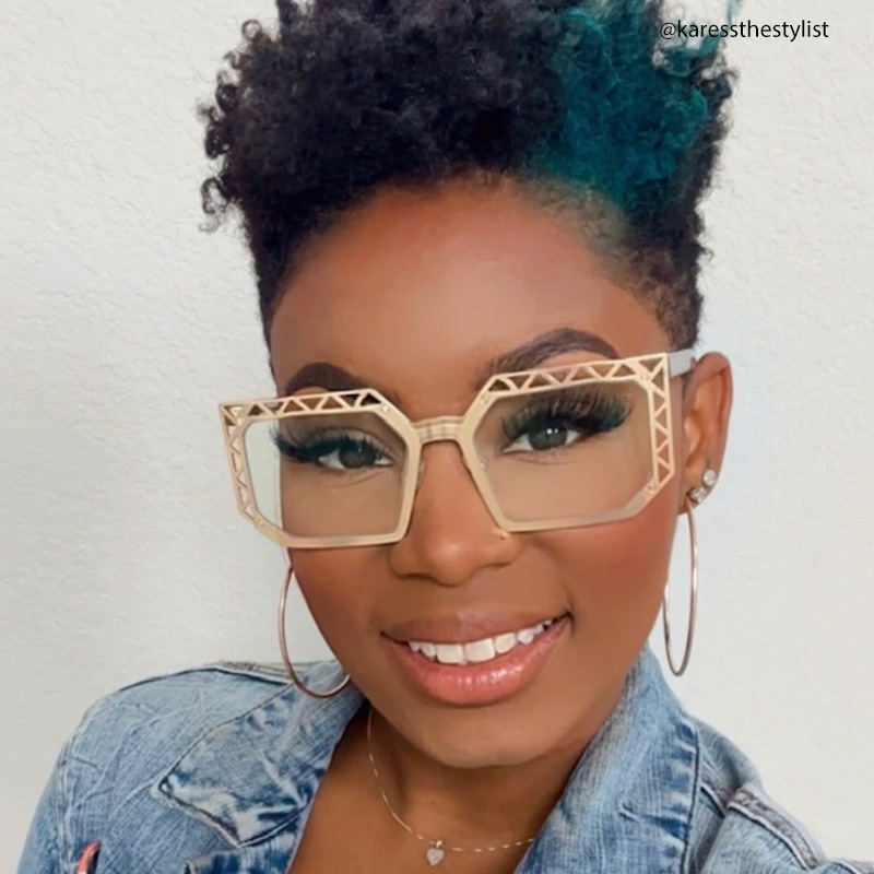 Adorno Square Gold Glasses | ZEELOOL UK4