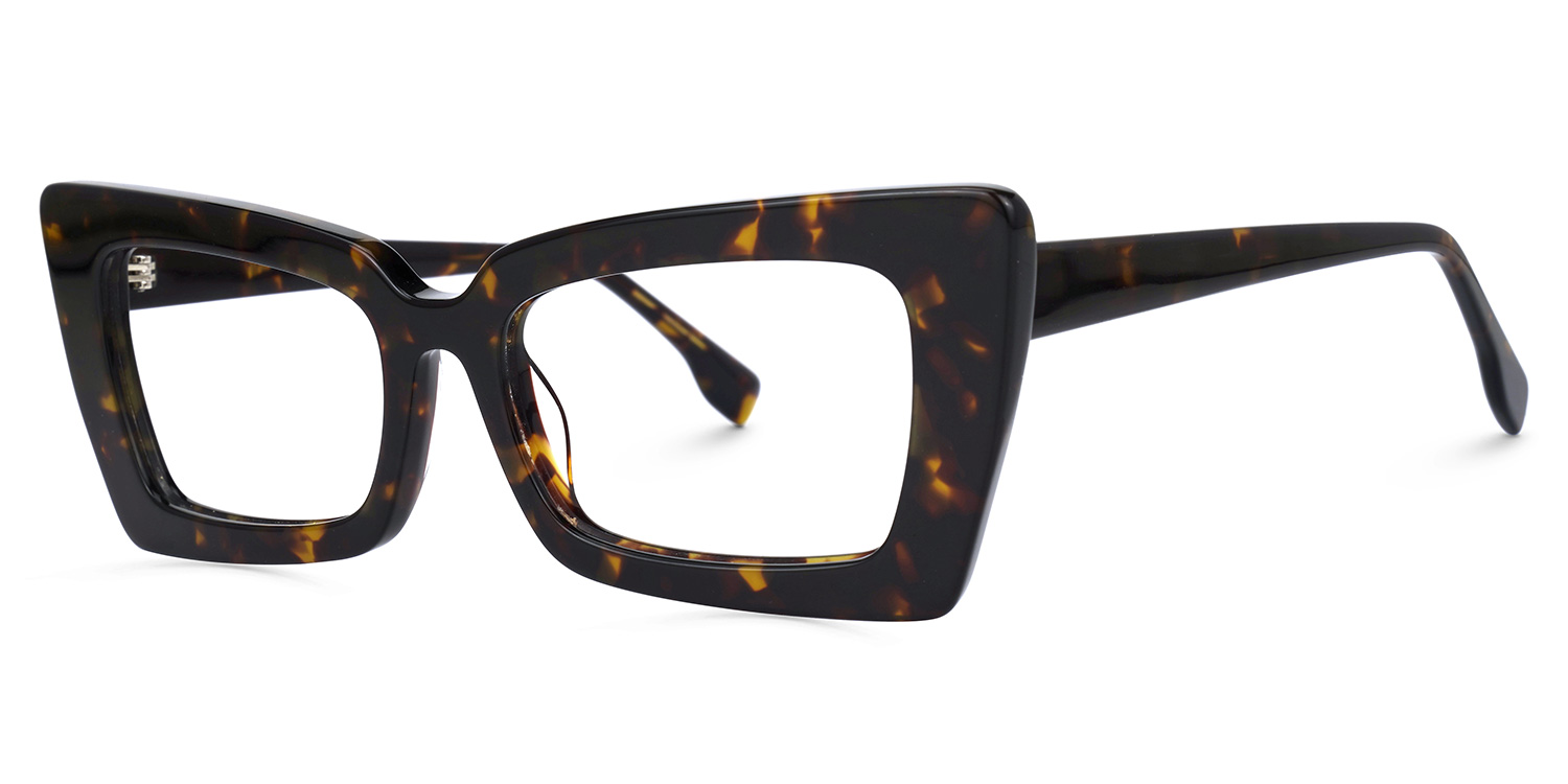 ZEELOOL Newell Rectangle Tortoise Glasses