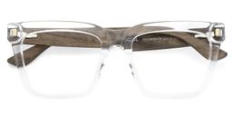 Nickacey Rectangle Clear Glasses2