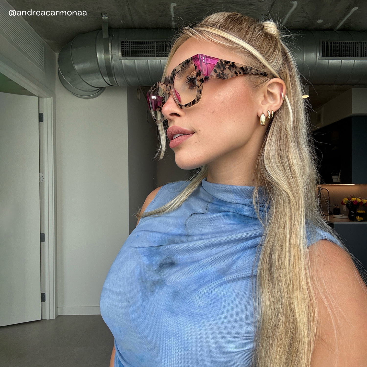 Viva Tortoise Frame Glasses with Square Frame Online | ZEELOOL UK7