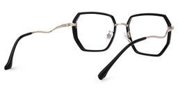 Javonia Geometric Black Glasses3