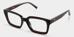 Marley Dark Brown Rectangle Glasses2