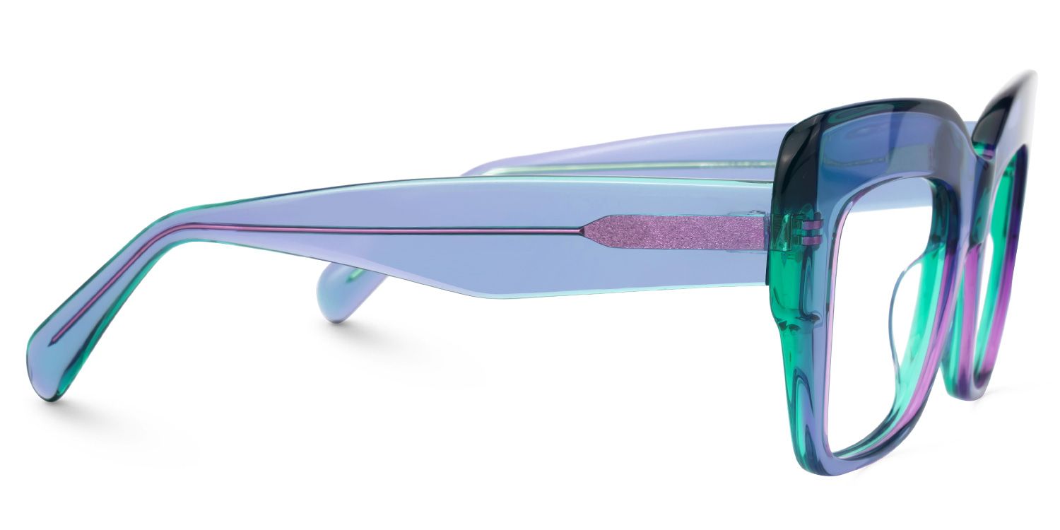 Charmaine Cat Eye Light-Purple Glasses | ZEELOOL UK2