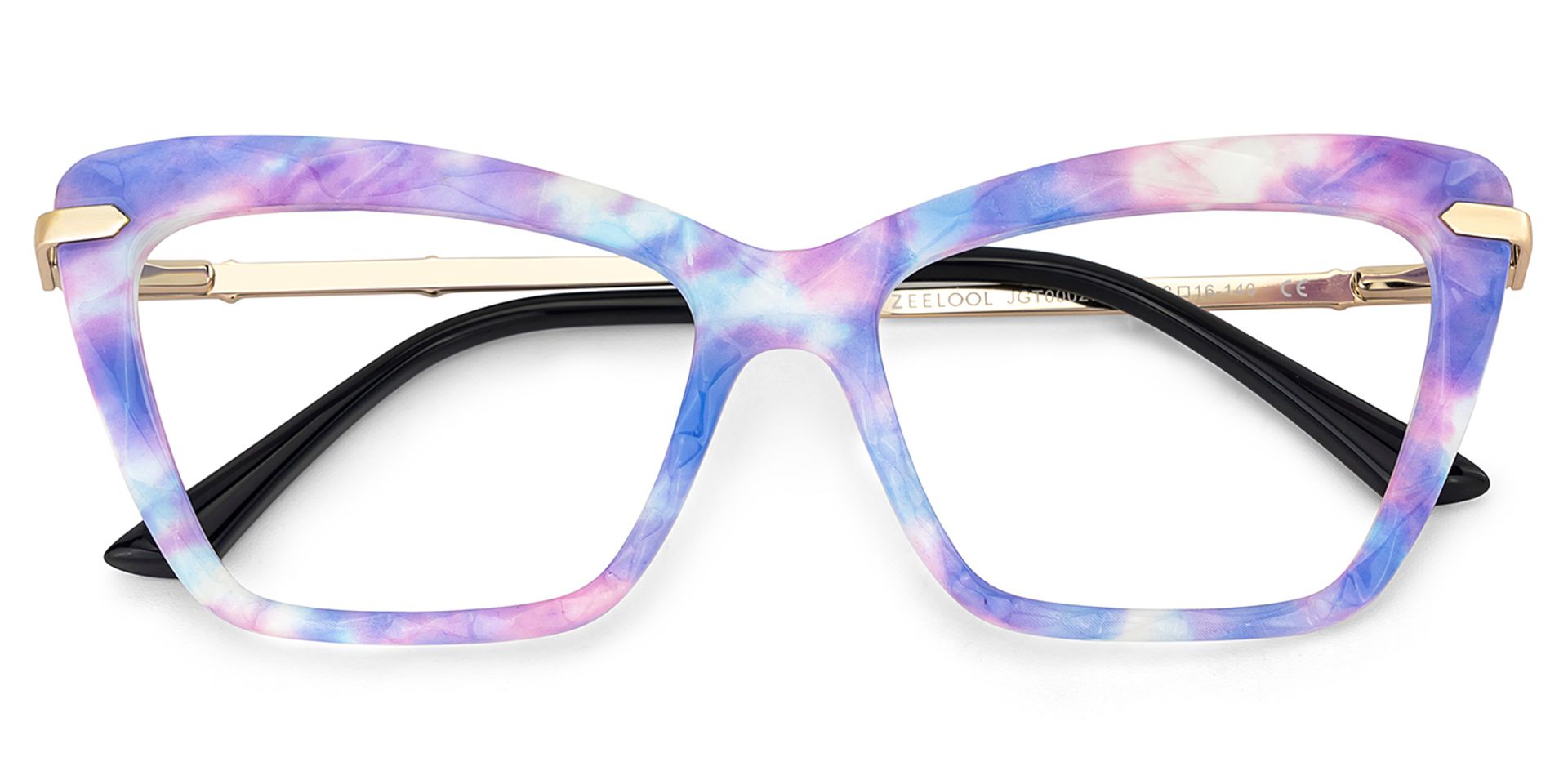 Juliet Cateye Purple TR90 Frame Glasses | ZEELOOL UK2
