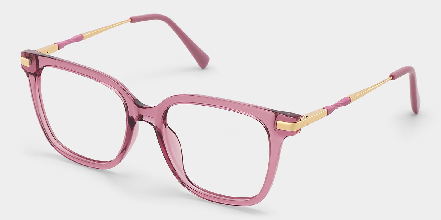 Jacqui Square Pink Glasses3
