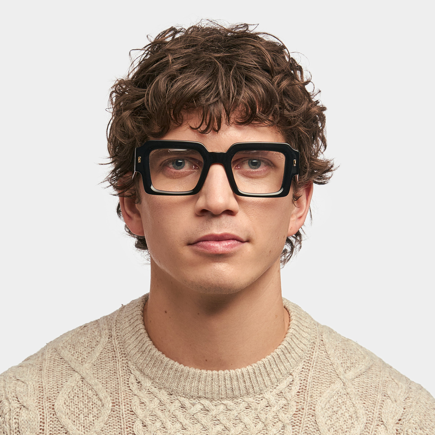 ZEELOOL Bobbee Square Black Glasses