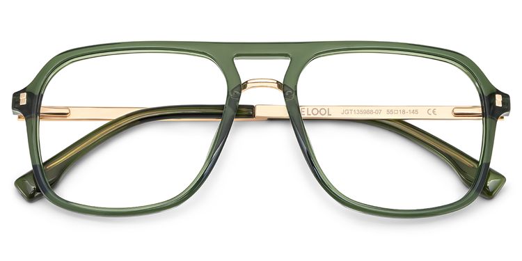Kilworth Aviator Green Glassess