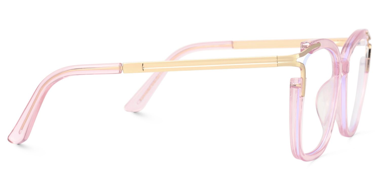 Spring hinges Sidibe Eyeglasses, Sidibe Pink Glasses -Zeelool2