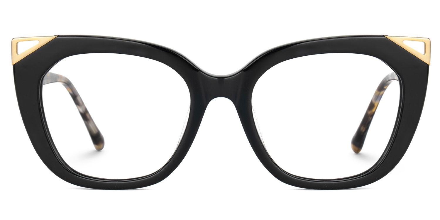 Hellena Cateye Black Fashion Glasses for Ladies | ZEELOOL UK0