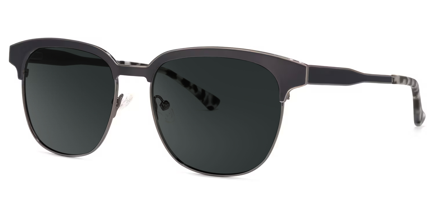 ZEELOOL Wren Browline Dark-Gray Glasses