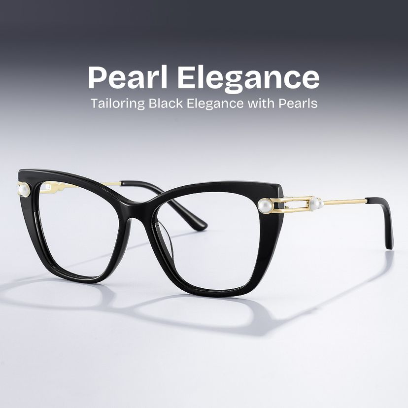 Victor Cat eye Black Glasses