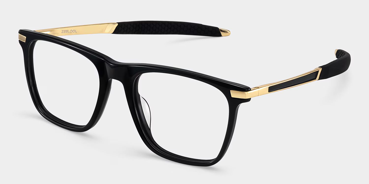 Stable Black Frame Glasses with Rectangle Frame Online | ZEELOOL UK4