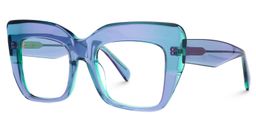 Charmaine Cat Eye Light-Purple Glasses1