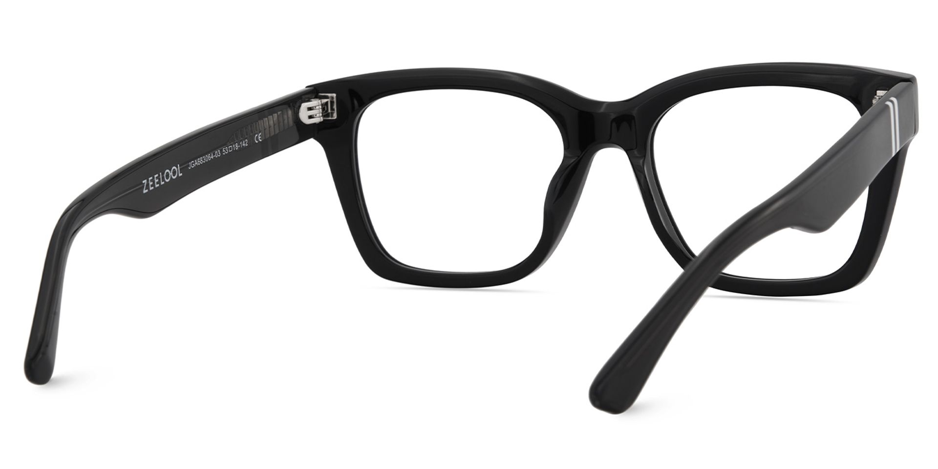 Gaydeh Black Glasses With Rectangle Shape | ZEELOOL UK5
