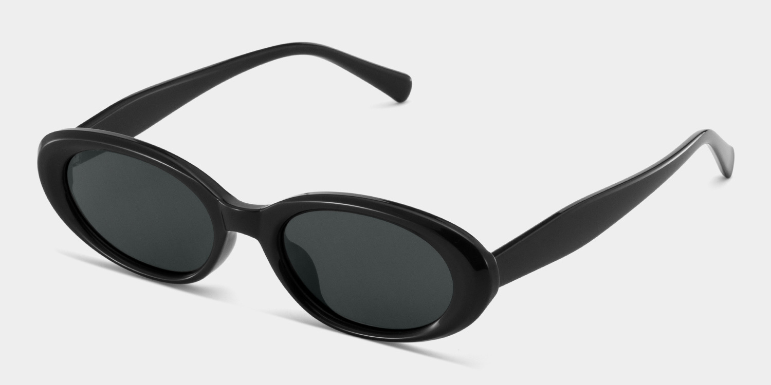 Zion black Frame Polarized Sunglasses with oval Style Online | ZEELOOL UK3