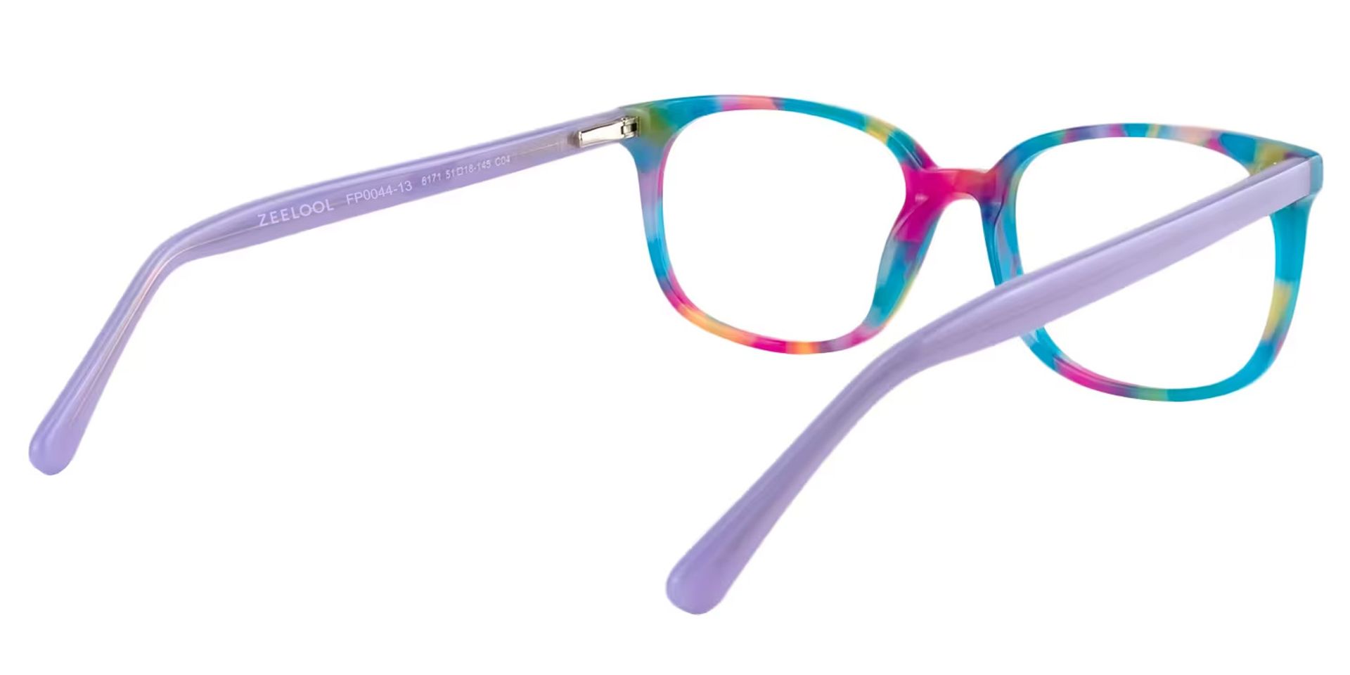 Rectangle Blue Glasses | ZEELOOL UK5