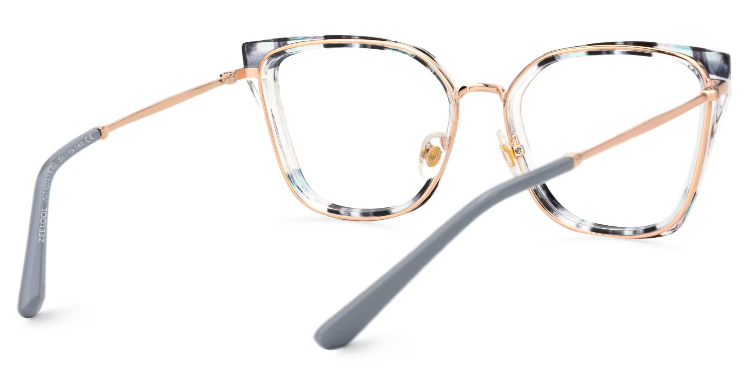 Martins Rectangle Blue Glasses3