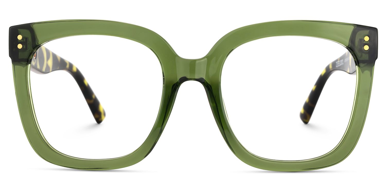 Women's Green Glasses With Square Shape2