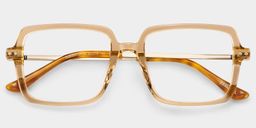 Asher Brown Rectangle Glasses1