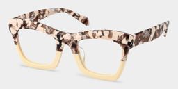Benitez Square Two-Tone Glasses2