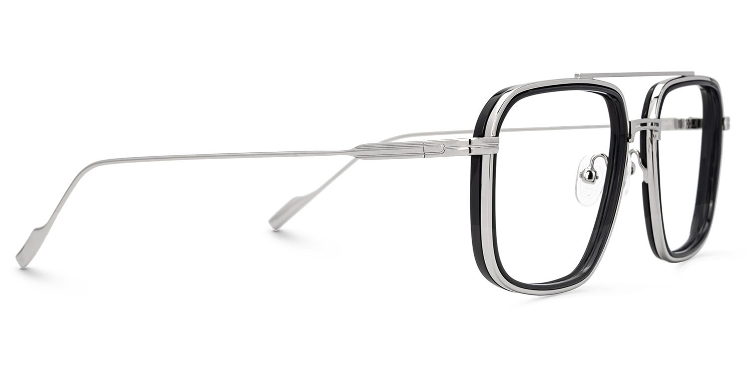 Bronica Aviator Black Full-Frame Glasses | ZEELOOL UK2