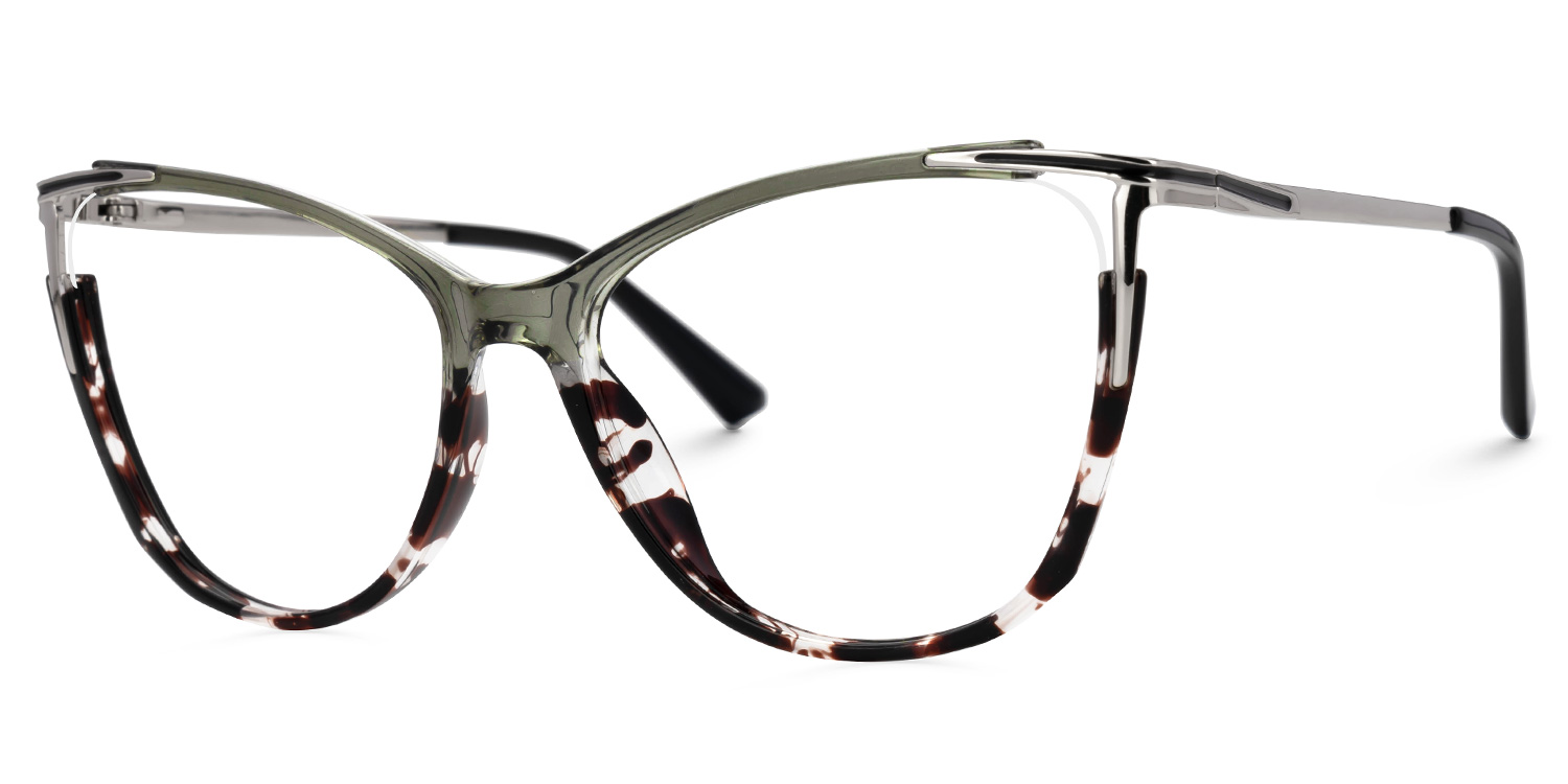 Yomary Cateye Two-Tone Glasses1
