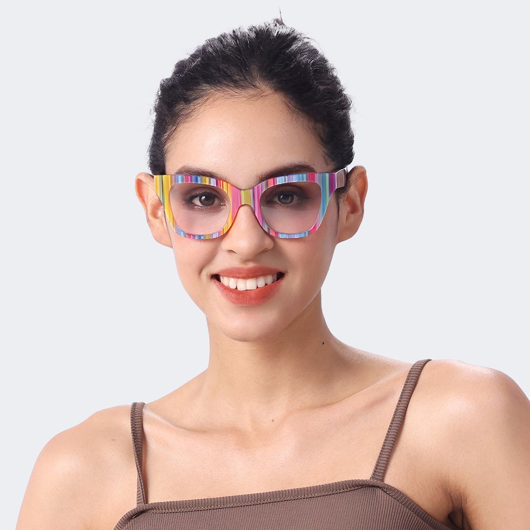 Nereyda Candy Color Eyeglasses Skittles | ZEELOOL UK7