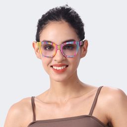 Nereyda Multicolor Cat eye Glasses7