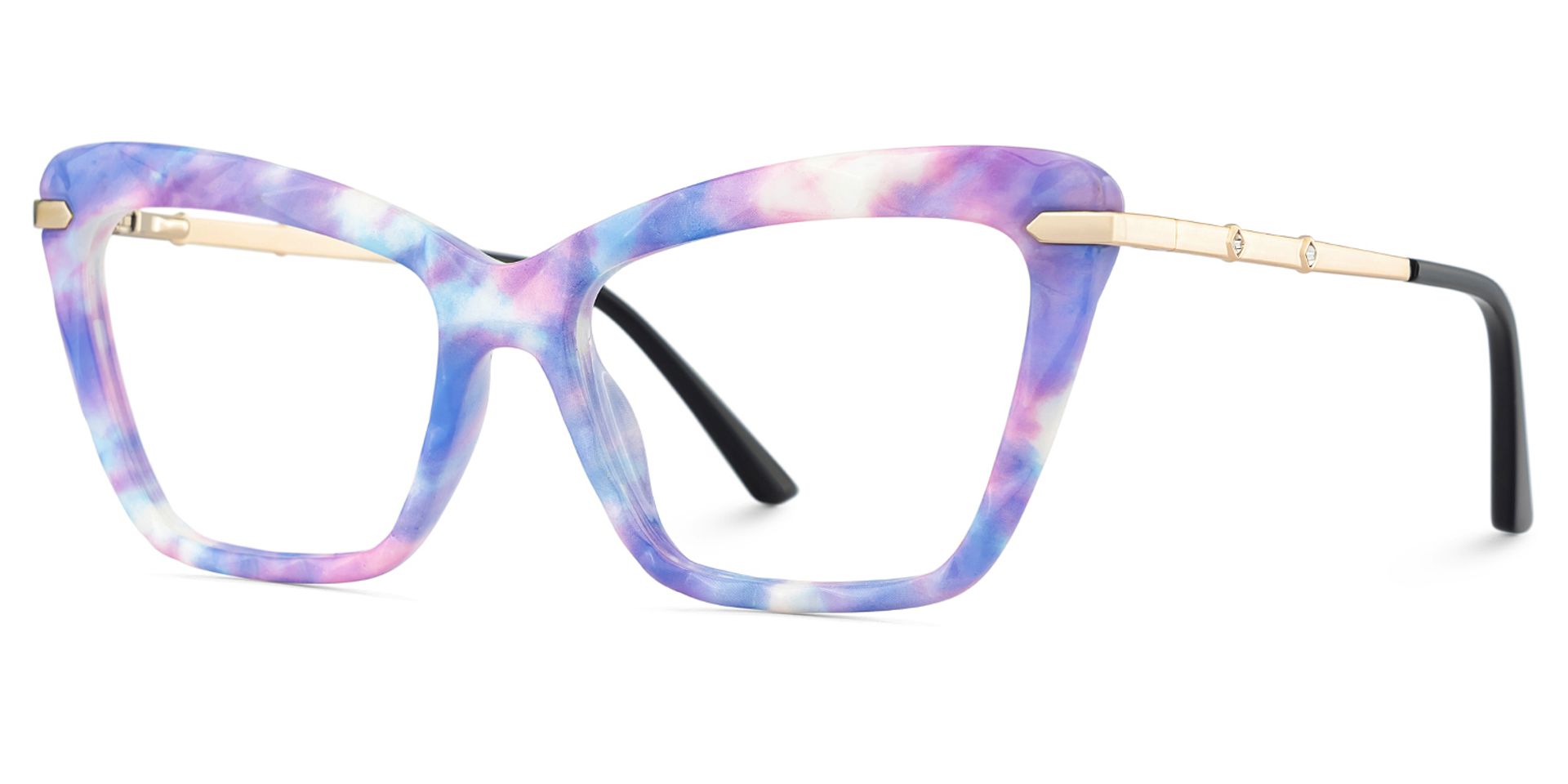 Juliet Cateye Purple TR90 Frame Glasses | ZEELOOL UK3