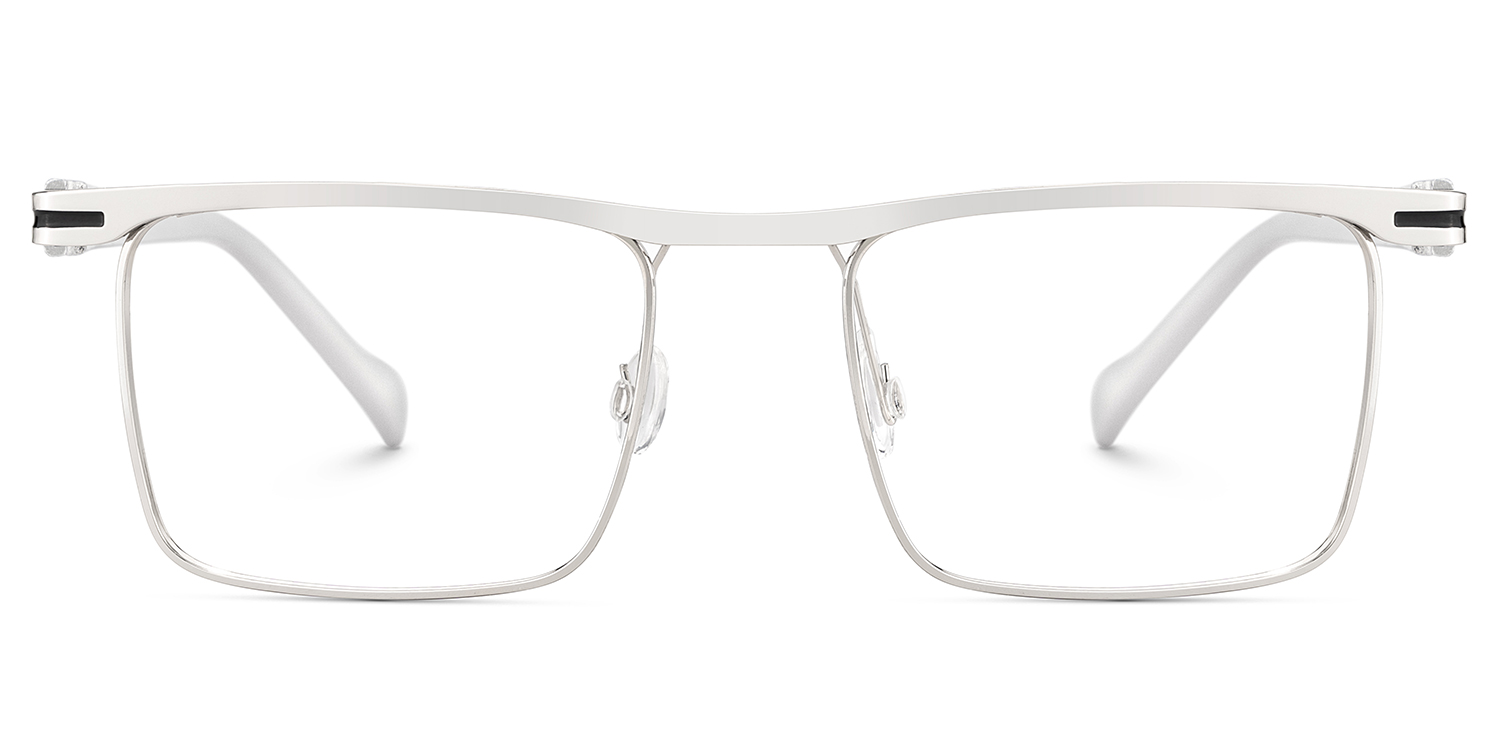 Vintage Metal Glasses With Browline Shape1