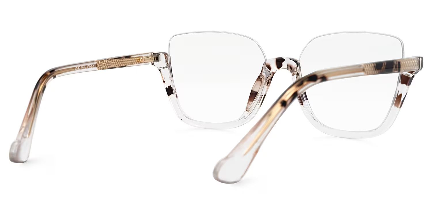 Kellina Square Two-Tone Glasses | ZEELOOL UK3